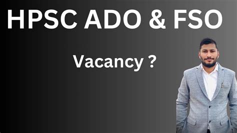 HPSC ADO FSO VACANCY Naren Sheoran YouTube