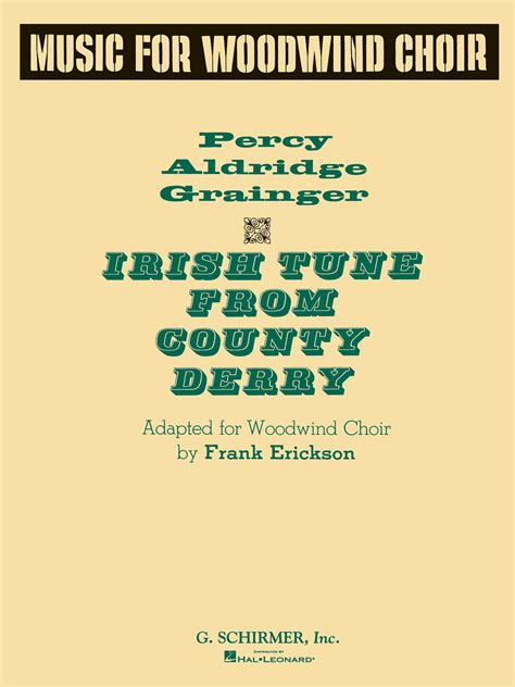 Irish Tune From County Derry Score And Parts Willis Music Store