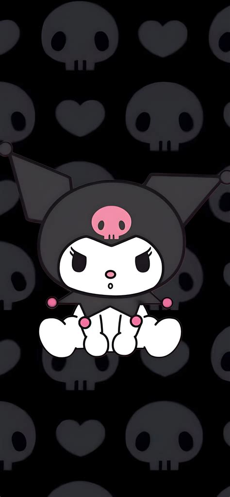 Sanrio Kuromi Skull Theme Wallpapers - Best Kawaii Wallpapers