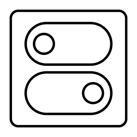 A linear design, icon of toggle button 40205264 Vector Art at Vecteezy