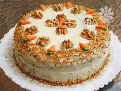 Tarta Carrot Cake Tradicional Juani De Ana Sevilla Recetas