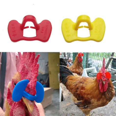 10 100pcs Pinless Chicken Peepers Pheasant Poultry Blinders Spectacles