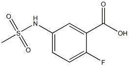 Ácido 2 fluoro 5 metilsulfonil amino benzoico CAS 137315 01 6