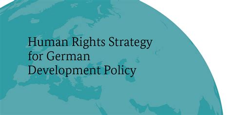 Human Rights Strategy For German Development Policy BMZ