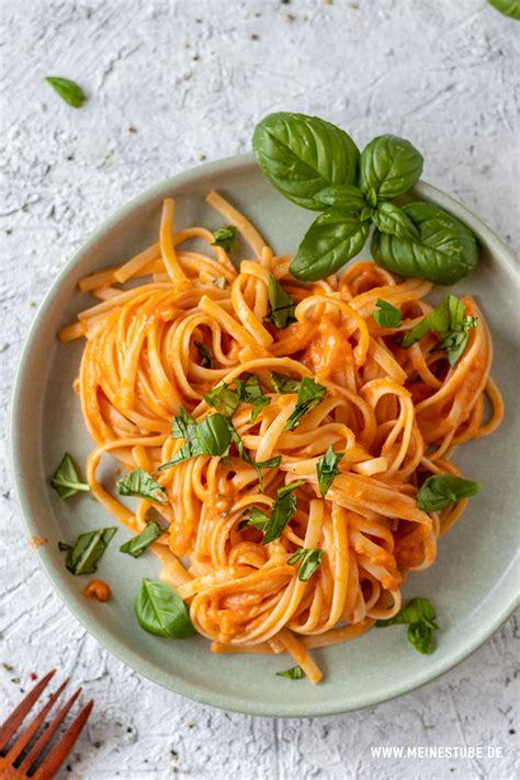 linguine mit tomaten parmesansosse cremig lecker meinestube