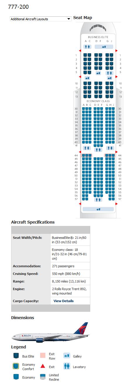 Delta Airlines Aircraft Seatmaps Airline Seating Maps And Layouts