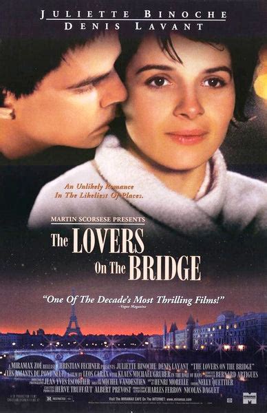 The Lovers on the Bridge Movie Poster 27x40 Used – Mason City Poster ...