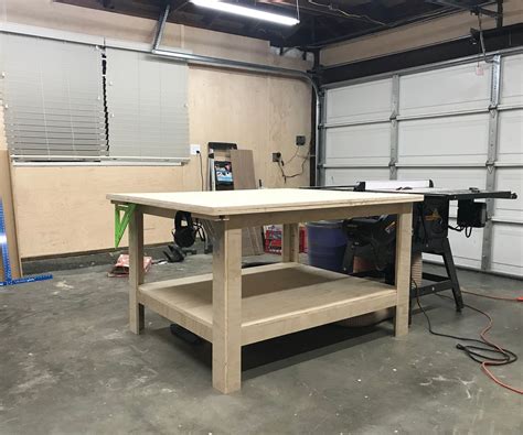 Robust Plywood Outfeed And Assembly Table 9 Steps With Pictures