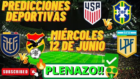 Pronosticos Deportivos HOY Miercoles 12 De Junio Pronosticos De