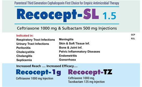 Recocept Tz Ceftriaxon Gm Tazobactum Mg Injection Use