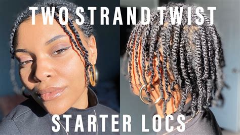 Watch Me Start My Locs Overtwo Strand Twist Method Youtube