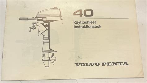 Se Produkter Som Liknar Instruktionsbok Volvo Penta P Tradera