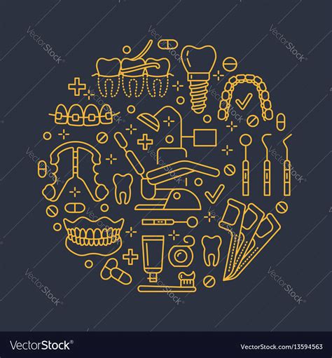 Dentist Orthodontics Medical Banner Royalty Free Vector