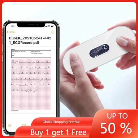 Tradby DuoEK Портативный электрокардиограф | AliExpress