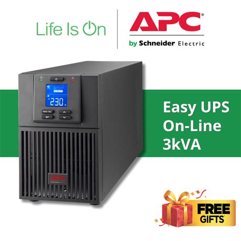 Apc Easy Ups On Line Srv3ki E 3kva 2700w Tower 230v 6x Iec C13 1x Iec C19 Outlets