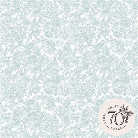 Laura Ashley Louise Duck Egg Blue Removable Wallpaper 119860 The Home