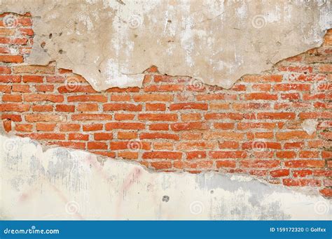 Background Of Crack Brick Wall Texture Stock Photo Image Of Abstract