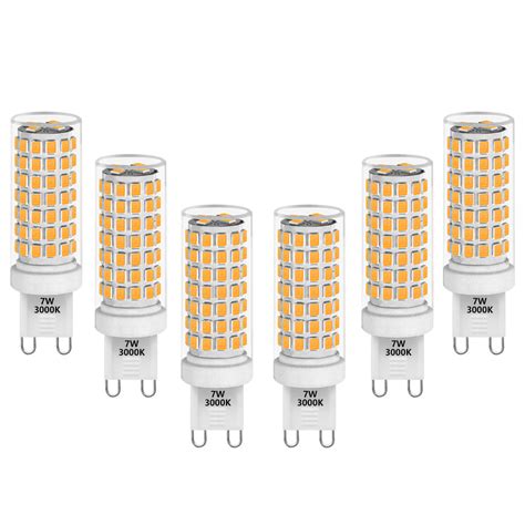 Dimmable 7w G9 Led Capsule Light Bulbs 650lm 60w Halogen Lamp