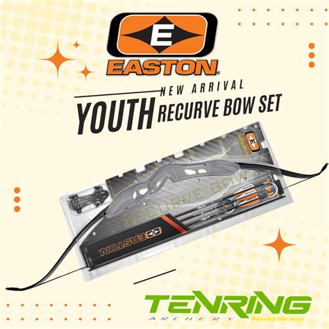 Easton Youth Recurve Bow Kit For Beginner Tenring Archery