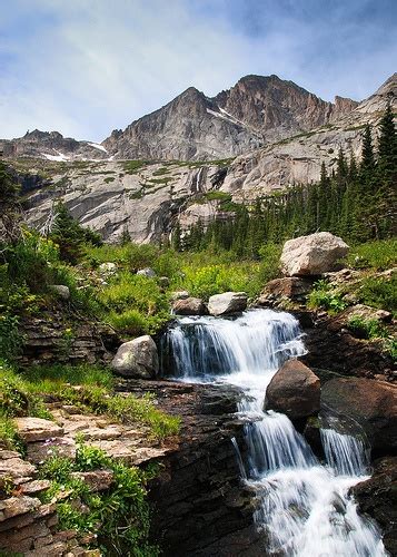 View Of Glacier Gorge From Black Lake Rocky Mountain National Park