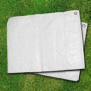 Strengthened Tarpaulin Waterproof Heavy Duty WHITE TARP SHEET HQ 90