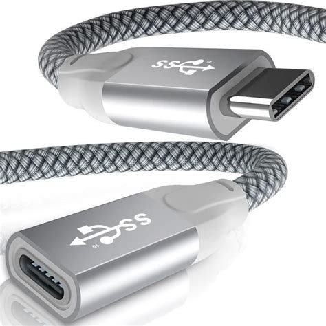 C Ble Extension Usb C M Usb C Gen Gbps Cordon Femelle M Le