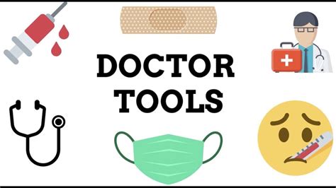 Doctor Tools for kids | Learn Medical Equipment Names in English ...