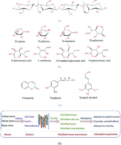 Structure Information Of A Cellulose C Hemicellulose B Lignin