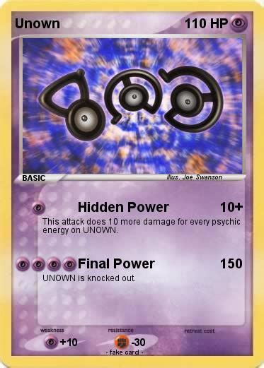 Pokémon Unown 350 350 - Hidden Power - My Pokemon Card