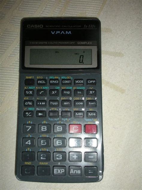 Casio Scientific Calculator Fx 570s Vpam 10 2 Digits With Auto Power Off Complex Scientific