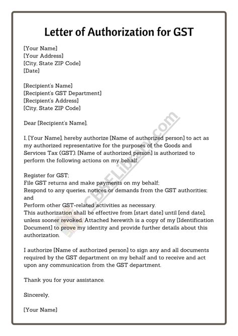 Authorization Letter Letter Of Authorization Format Samples Cbse