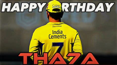 Happy Birthday Ms Dhoni Ms Dhoni Edit Status Ms Dhoni Birthday