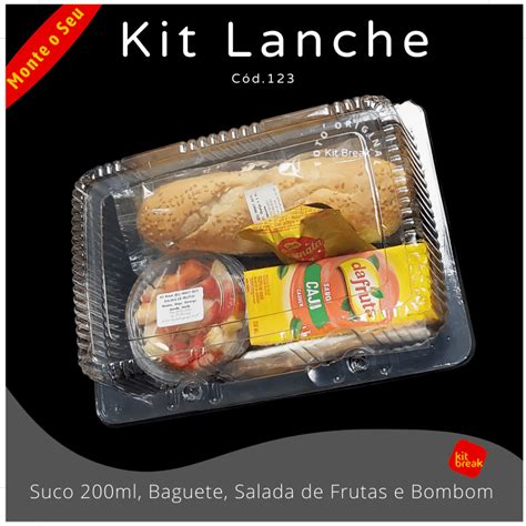 Lanche Coletivo Veja Fotos Originais E Inspire Se Kit Break Kit