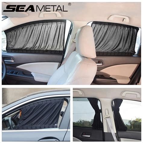 Pcs Set Universal Car Curtain Side Window Sunshade Curtains For Auto