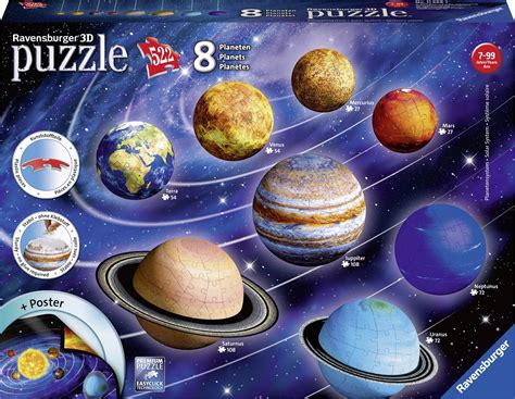 Ravensburger D Puzzle Planetary System Planetensystem D Puzzle