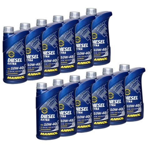 MANNOL Engineoil Diesel EXTRA 10W40 12 X 1 liters buy online by M, 52,95