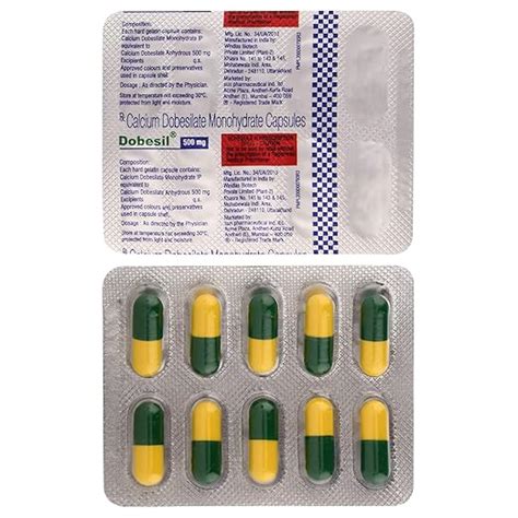 Dobesil 500 mg - Strip of 10 Capsules : Amazon.in: Fashion