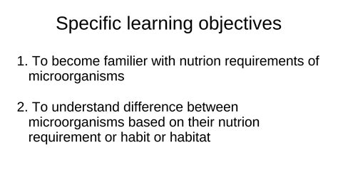 Nutritional Classification Of Microorganisms Ppt