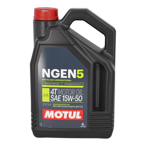 Huile moteur 4T Motul NGEN 5 15W50 4L Lubrifiant sur La Bécanerie