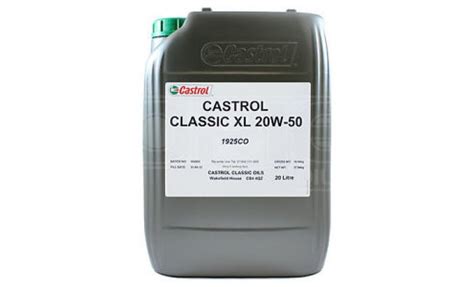 Castrol Classic XL Multigrade Motorolie 20W50 20 Liter