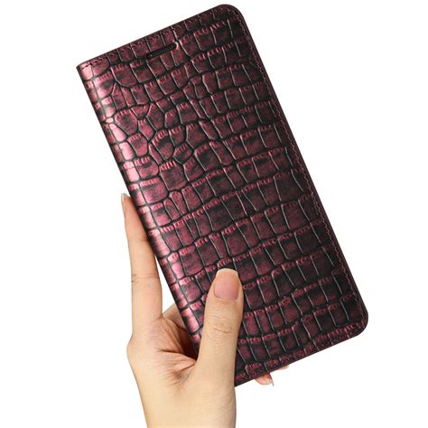 VRS DESIGNVERUS Genuine Croco Diary For Galaxy Note 8 Rose Pink