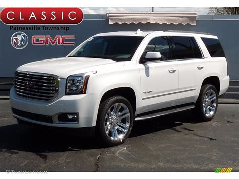 2017 White Frost Tricoat GMC Yukon SLT 4WD 120084028 GTCarLot