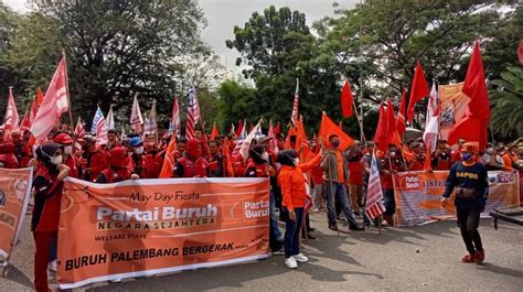 Demo May Day Fiesta Partai Buruh Sumsel Sesalkan Tidak Ada