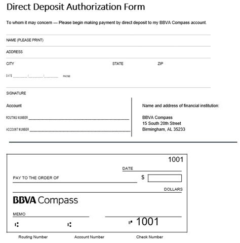 Free Direct Deposit Authorization Forms 22 Pdf Word Eforms Direct Deposit Form Fill Out And