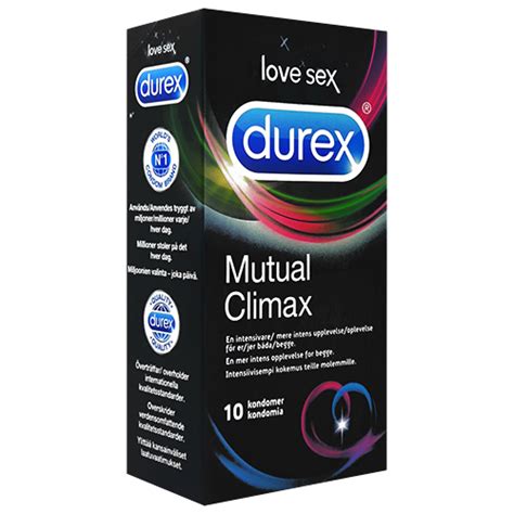 Durex Mutual Climax Condoms Performax Intense Ribbed Dotted Prolong Box