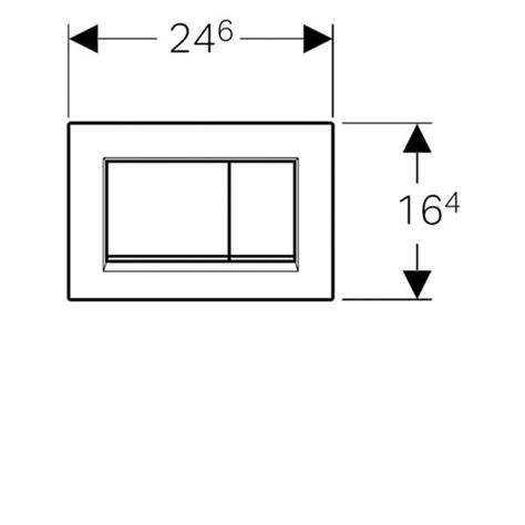 Geberit Sigma Dual Flush Plate Polished White Gold Kk