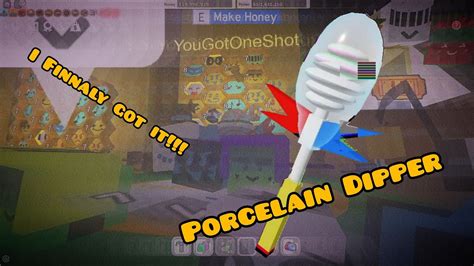 Getting The Porcelain Dipper Roblox Bee Swarm Simulator Youtube