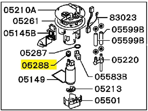 OEM Fuel Pump Grommet: Mitsubishi Lancer EVO 8 9 4G63 #MR431121