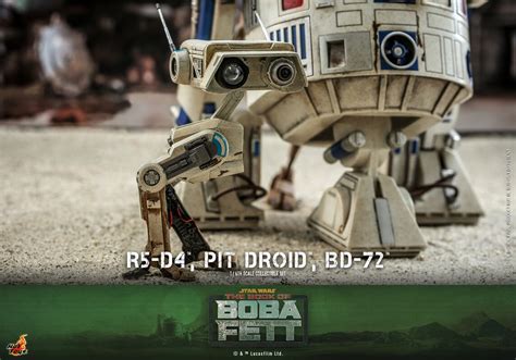 Hot Toys Star Wars The Book Of Boba Fett R D Pit Droid And BD Collectible Set