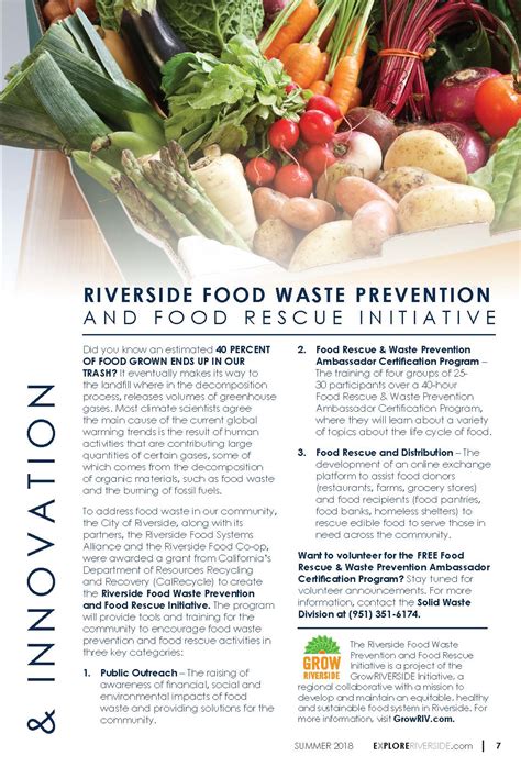 Riverside Food Waste Prevention and Food Rescue Initiative ...